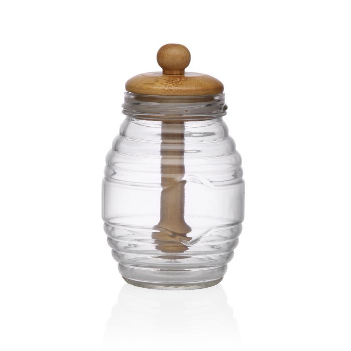 Mielera Versa 14 cm - Bambú, Cristal y Borosilicato (2 Unidades) Mielera Versa 14 cm - Bambú, Cristal y Borosilicato (2 Unidades)