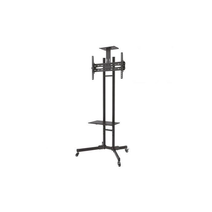 Aisens Soporte de suelo eco con ruedas para TV 37-70", bandeja DVD, soporte cámara, VESA hasta 600x400mm, carga 50kg, negro 1 Aisens Soporte de suelo eco con ruedas para TV 37-70", bandeja DVD, soporte cámara, VESA hasta 600x400mm, carga 50kg, negro 1