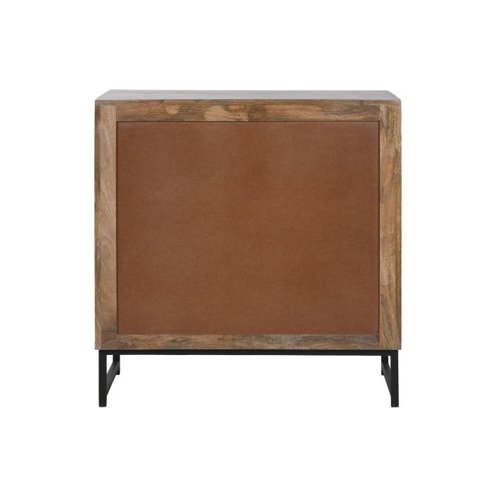 Cómoda Home ESPRIT Marrón Negro Plateado Madera de mango Espejo Indio 80 x 38 x 80 cm 6