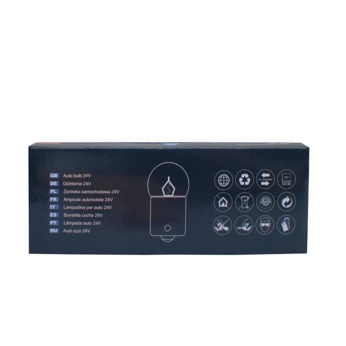 M-Tech MTECZ930 Lámpara Halógena G18 BA15s R5W 24V 5W de Cuarzo Templado Clear Alta Durabilidad (Pack 10 Unidades) 3