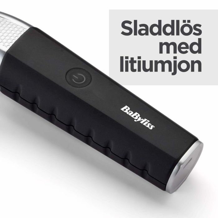 BaByliss E812E Cortapelos Lithium Power para Hombre, Cuchillas Acero Japonés, 0.5-25mm, Batería de Iones de Litio 3h 6