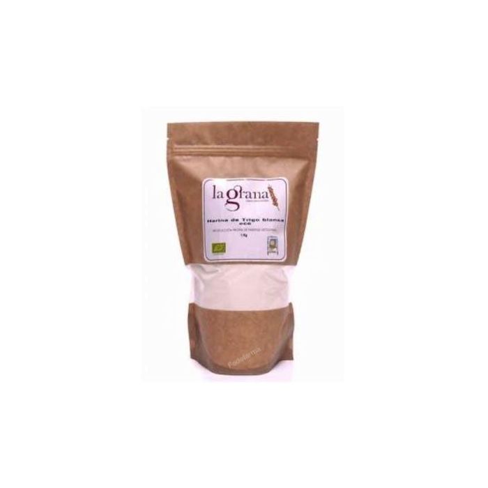 LA GRANA Harina de Trigo Blanca 1 Kg Ecológica para Cocina y Repostería de Producción Propia