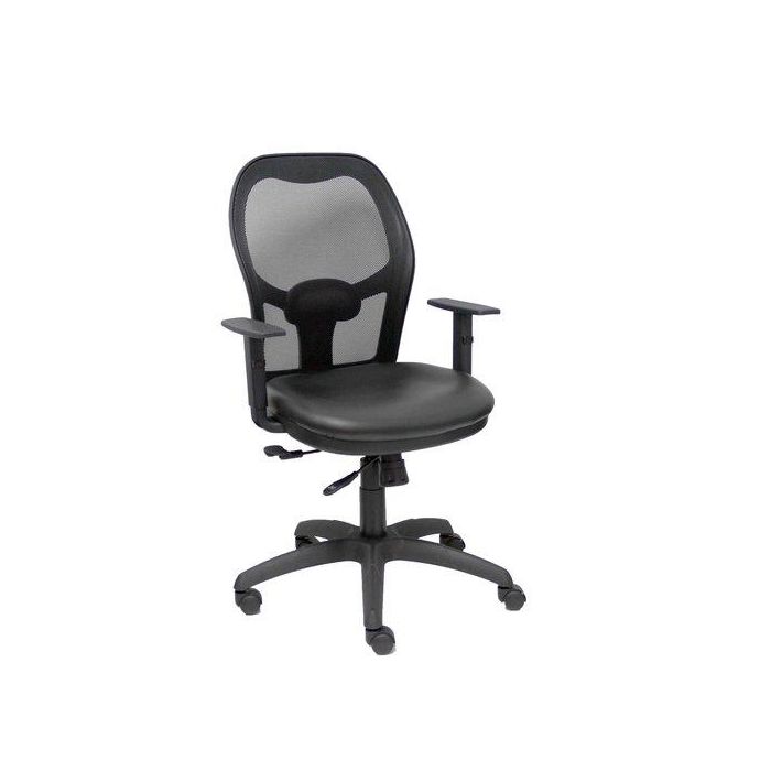 Silla Piqueras Y Crespo Jorquera Uso Intensivo Brazos Regulables Mecanismo Sincro/Traslack Regulador De Tension Ruedas Nylon Respaldo De Malla Negra Y Asiento Tapizado Similpiel Negro