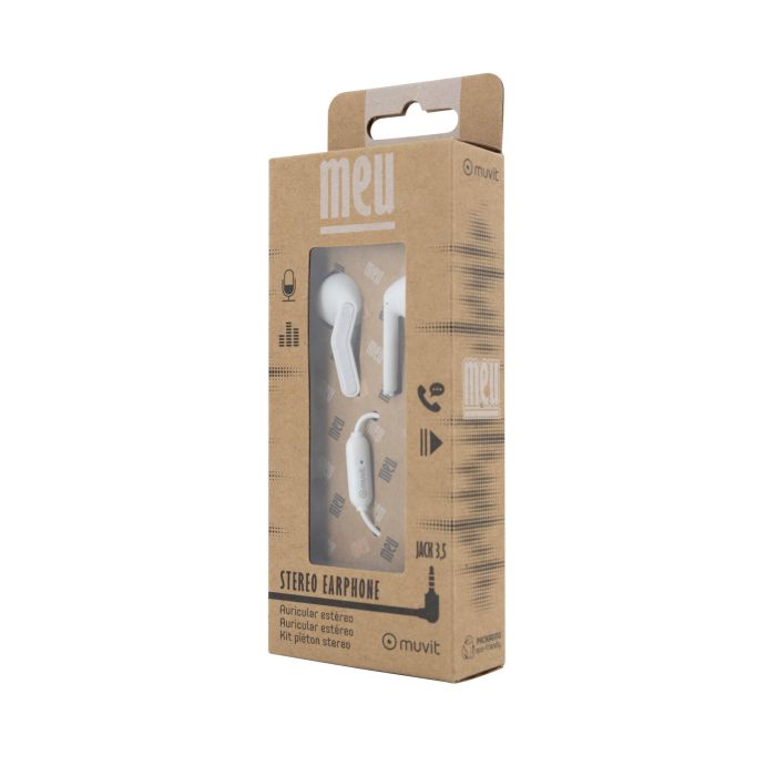 Muvit Auriculares E56 Jack 3.5 mm Blanco Estéreo con Micrófono y Cable de 120cm 5 Muvit Auriculares E56 Jack 3.5 mm Blanco Estéreo con Micrófono y Cable de 120cm 5