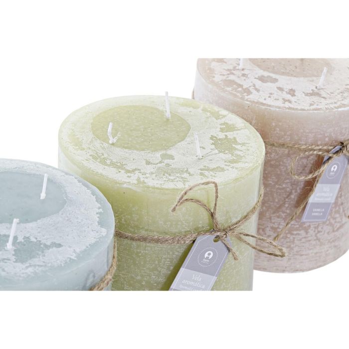 Vela DKD Home Decor Vainilla Cera Básico (12 x 12 x 12 cm) (3 Unidades) 1 Vela DKD Home Decor Vainilla Cera Básico (12 x 12 x 12 cm) (3 Unidades) 1