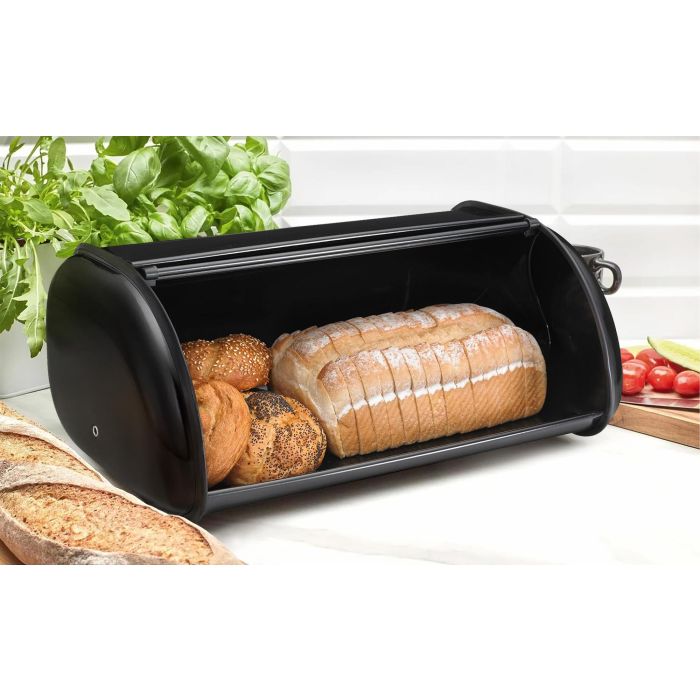 Panera de metal con tapa Quttin 43.5 x 27.5 x 18.5 cm (3 Unidades) 2 Panera de metal con tapa Quttin 43.5 x 27.5 x 18.5 cm (3 Unidades) 2