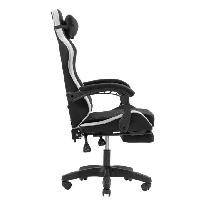 Mars Gaming Silla Gaming Ergonómica MGC-X, Racing, Negra y Blanca, Reclinable 135°, Reposabrazos Ajustables, Reposapiés Extensible, Soporte Lumbar y Cervical Mars Gaming Silla Gaming Ergonómica MGC-X, Racing, Negra y Blanca, Reclinable 135°, Reposabrazos Ajustables, Reposapiés Extensible, Soporte Lumbar y Cervical