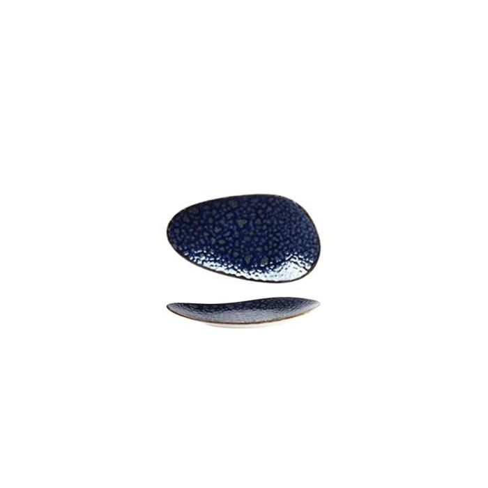 Moon Blue Plato Oval 21X12X3 Cm (6 Unidades) Moon Blue Plato Oval 21X12X3 Cm (6 Unidades)