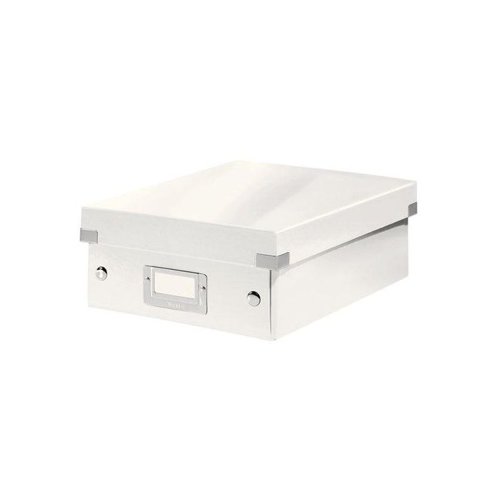 Caja Para Almacenamiento Leitz Click&Store Organizadora 84% Carton Reciclado Pequeña 220X100X285 Mm Blanco