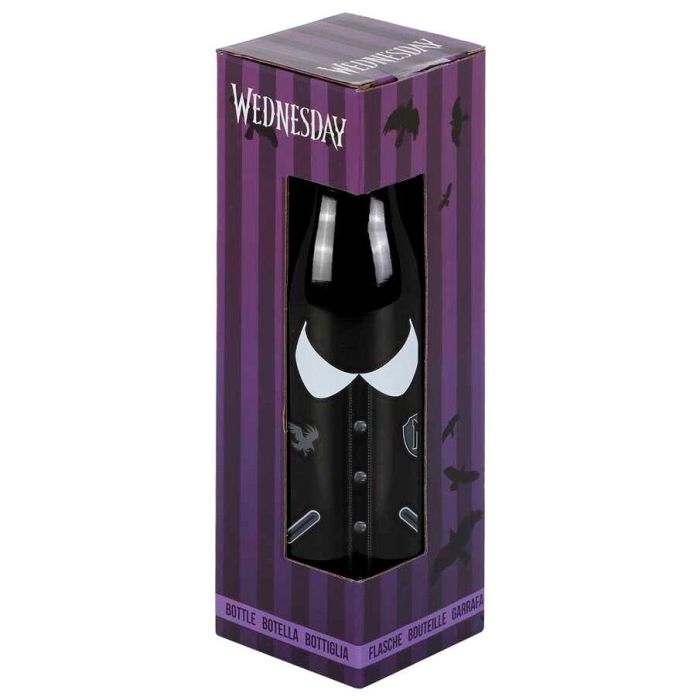 Wednesday Miércoles Botella Reutilizable Varsity Negro 0,75L Aluminio 3 Wednesday Miércoles Botella Reutilizable Varsity Negro 0,75L Aluminio 3