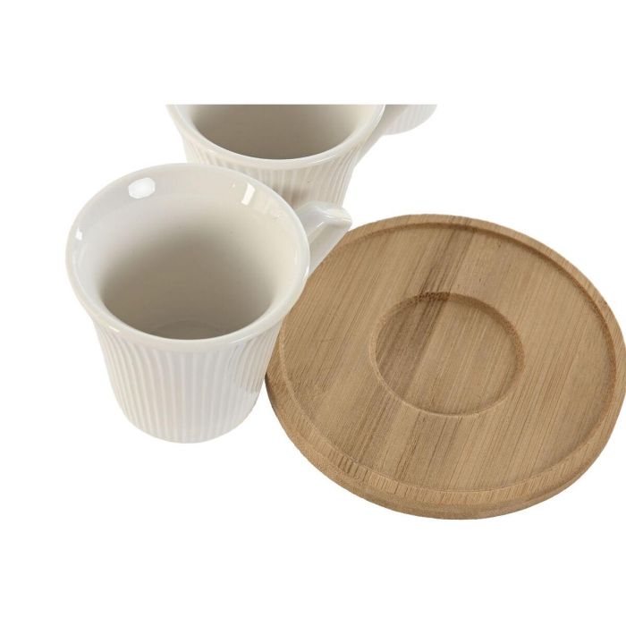 Cafe Basicos DKD Home Decor Blanco 6.5 x 6 x 8.5 cm Set de 6 2 Cafe Basicos DKD Home Decor Blanco 6.5 x 6 x 8.5 cm Set de 6 2