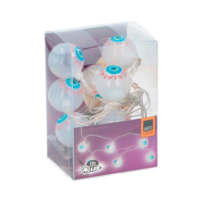 Articasa Guirnalda Halloween 10 LEDs Blanco/Azul, Pilas AA 1 Articasa Guirnalda Halloween 10 LEDs Blanco/Azul, Pilas AA 1