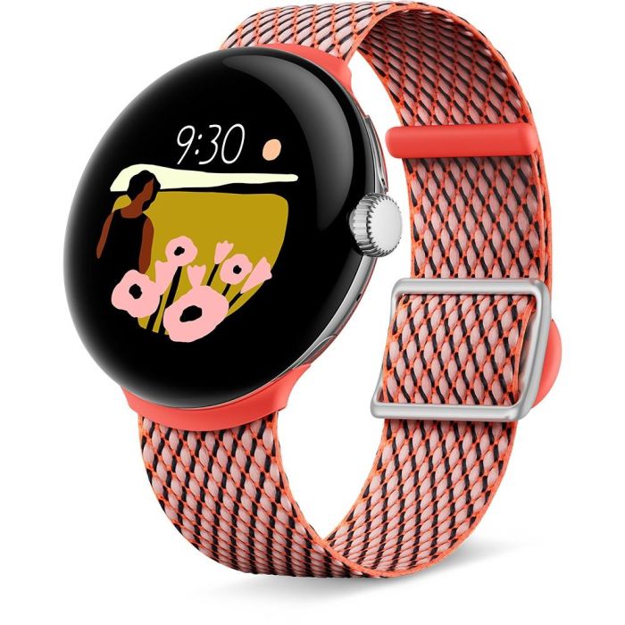 Google - Armband fr Smartwatch - 137 - 203 mm - korallefarben - fr Pixel Watch 1 Google - Armband fr Smartwatch - 137 - 203 mm - korallefarben - fr Pixel Watch 1