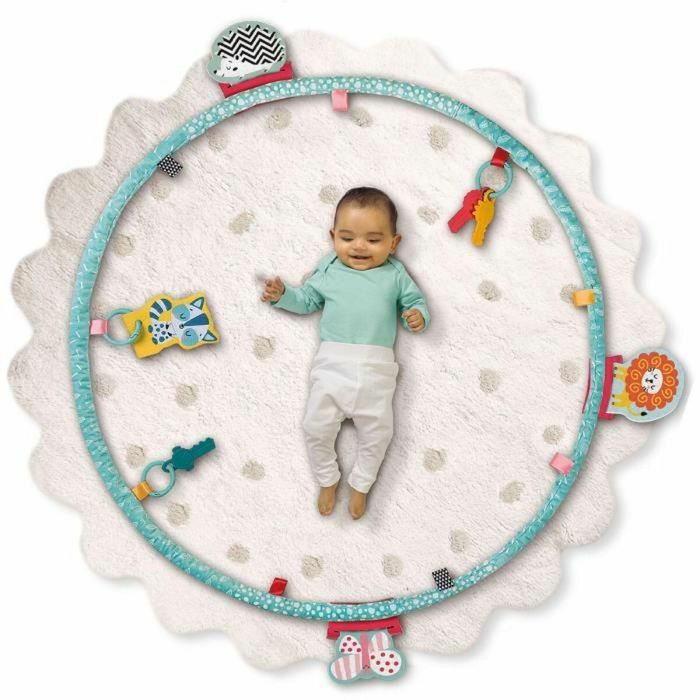 SES Creative Aro de Actividad Sensorial Infantil para Bebés desde 1 Mes, Tela Suave, 9 Anillos de Actividades Interconectables 2 SES Creative Aro de Actividad Sensorial Infantil para Bebés desde 1 Mes, Tela Suave, 9 Anillos de Actividades Interconectables 2