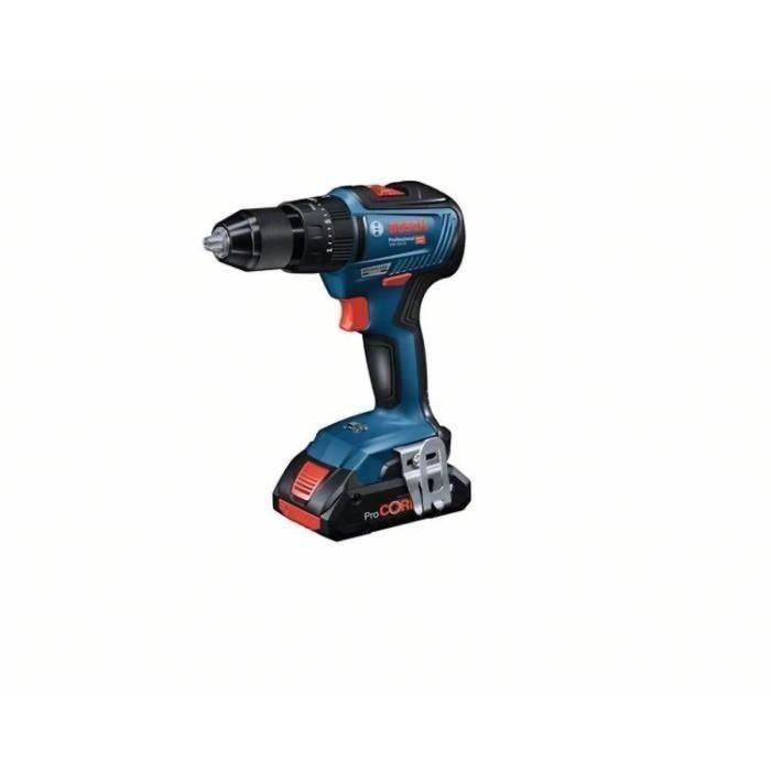 Taladro de percusión BOSCH PROFESSIONAL GSB 18V-55 + 2 baterías 2,0Ah + cargador GAL 18V-40