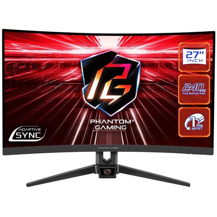 ASRock PG27F15RS1A Monitor Curvo 27 Pulgadas FHD 240Hz 1ms Negro HDMI/DP 0 ASRock PG27F15RS1A Monitor Curvo 27 Pulgadas FHD 240Hz 1ms Negro HDMI/DP 0