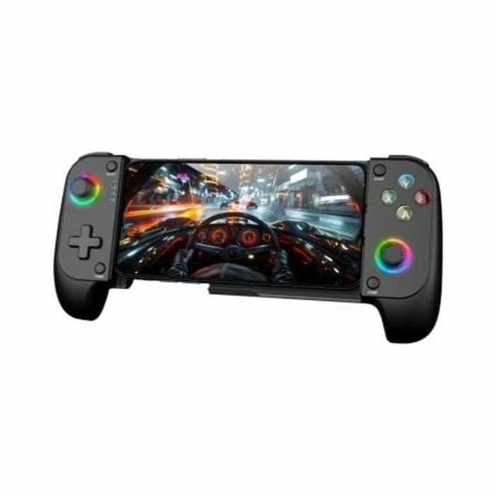 Mars Gaming MGPX Gamepad Bluetooth 5.0 2en1 para PC, PS4, PS3, Switch, Android, iOS - RGB, Vibración Dual, 8h Batería