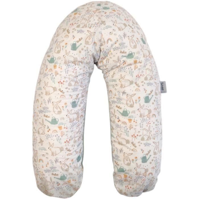 Tineo TIN3275052061256 Almohada de maternidad Verde salvia Conejos