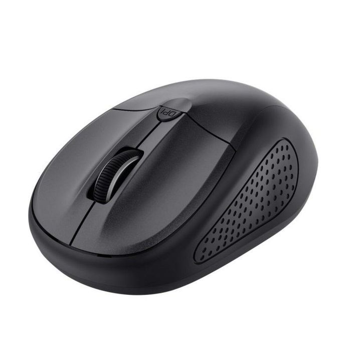 Trust Ratón Primo Inalámbrico 1600DPI, Ergonómico, Compatible con PC/Tablet/Smartphone, Negro