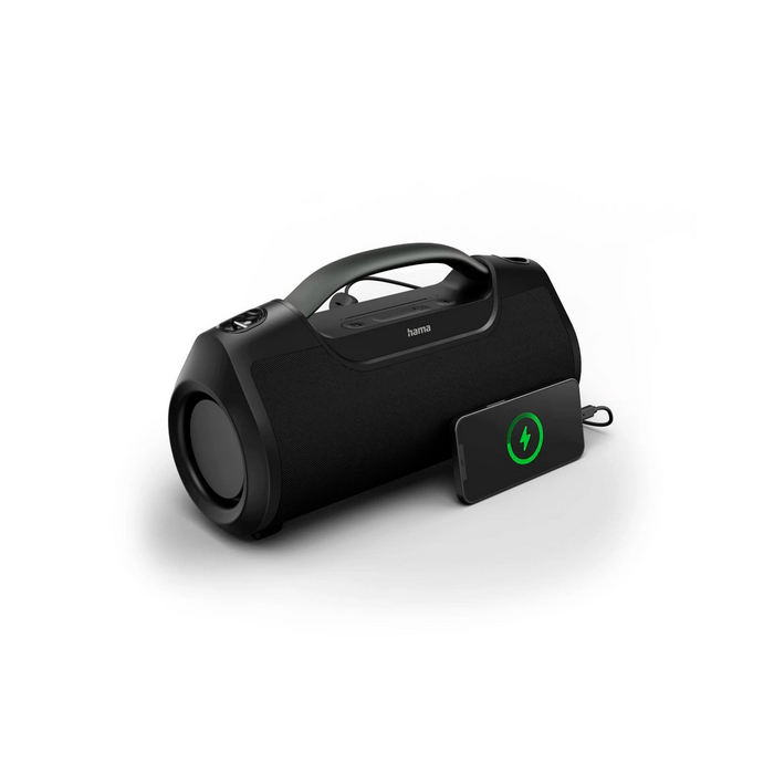 Hama Altavoz Soundbarrel Negro - Sonido Potente, Bluetooth 5.0, Resistente al Agua IPX6, Batería de 12h 2 Hama Altavoz Soundbarrel Negro - Sonido Potente, Bluetooth 5.0, Resistente al Agua IPX6, Batería de 12h 2