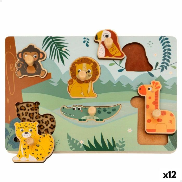 Puzzle Infantil de Madera Woomax (12 Unidades)