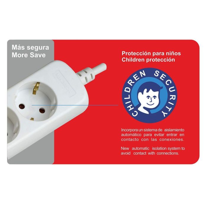 Regleta Silver Electronics 9623 Blanco 8