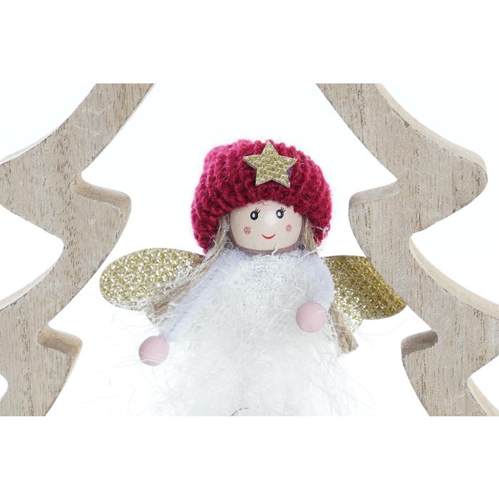 DKD Home Decor Figura Navidad Fantasía Hada para Árbol MDF Poliéster Burdeos Blanco Dorado 2,5x18x16 cm (6 Unidades) 1 DKD Home Decor Figura Navidad Fantasía Hada para Árbol MDF Poliéster Burdeos Blanco Dorado 2,5x18x16 cm (6 Unidades) 1