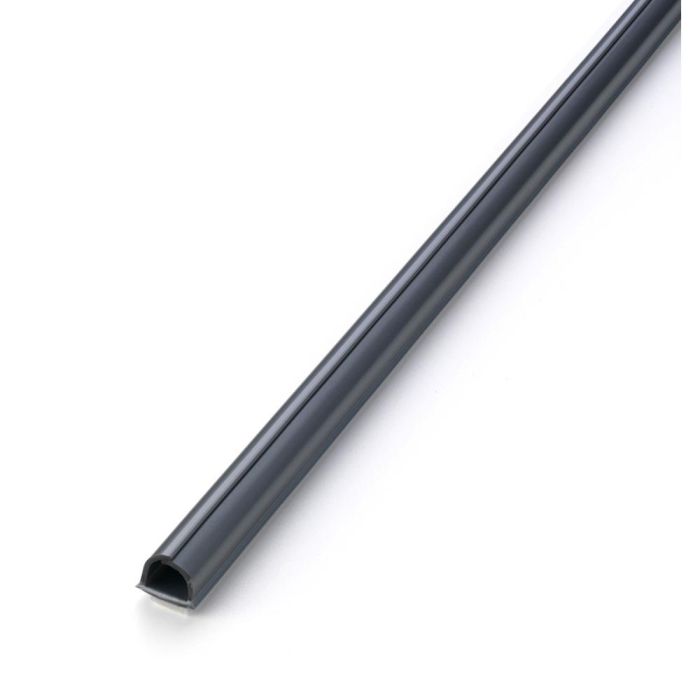 Inofix Cablefix Soporte adhesivo para cable gris metalizado 10,5x10 mm x 3 m
