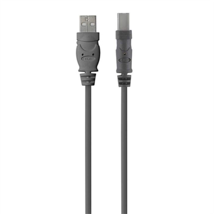 Belkin F3U154BT3M Cable USB 2.0 A a B 3m Gris, 480 Mbps, Compatible con MacBook y PC