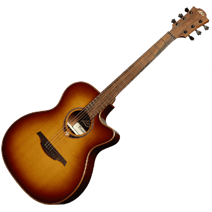Guitarra Acústica Lâg Auditorium Cutaway Tramontane 118 A/E - Brown Shadow 2