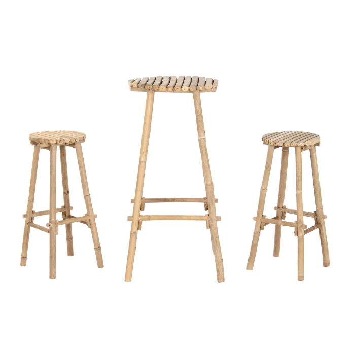 Mesa Bar Tropical DKD Home Decor 50 x 105 x 50 cm Set de 3 Mesa Bar Tropical DKD Home Decor 50 x 105 x 50 cm Set de 3