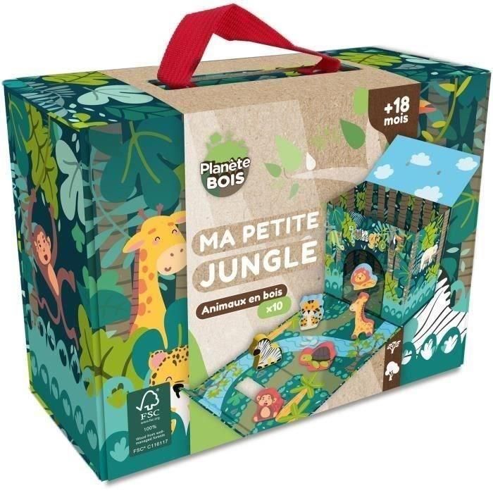 Safari Playhouse - PLANeTE BOIS - FSC - 10 piezas - Juego infantil - A partir de 18 meses 5 Safari Playhouse - PLANeTE BOIS - FSC - 10 piezas - Juego infantil - A partir de 18 meses 5