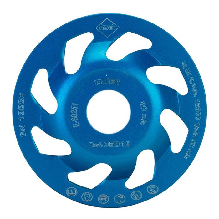Rubi Muela desbaste fan cup para hormigón Ø100mm r5919
