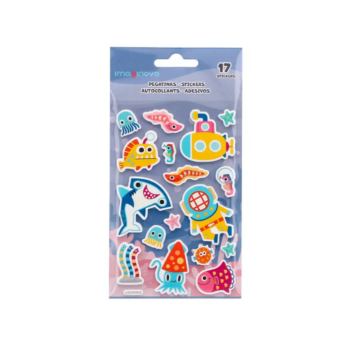 Imaginovo Pegatinas Luminosas Submarino con Relieve 190x105 mm en Blister 1