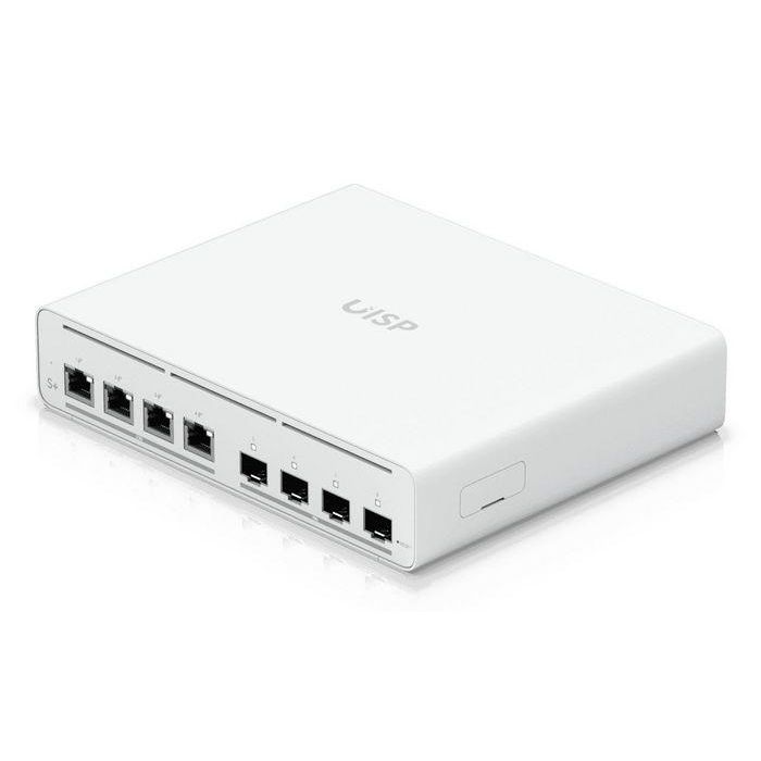 Ubiquiti Switch PoE 2.5 GbE para ISP con 4 Puertos RJ-45 y 4 Puertos SFP+ 100 Gbps, Bluetooth