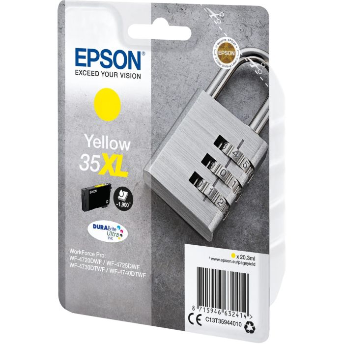 EPSON Singlepack Yellow 35XL DURABrite Ultra Ink 1 EPSON Singlepack Yellow 35XL DURABrite Ultra Ink 1