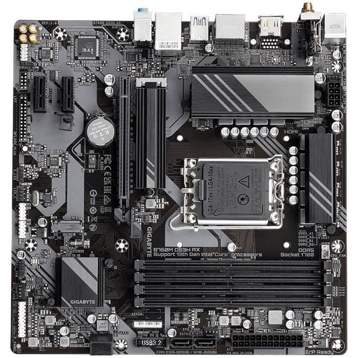 GIGABYTE B760M DS3H AX Placa Base - Óptima para Gaming y Workstation 4