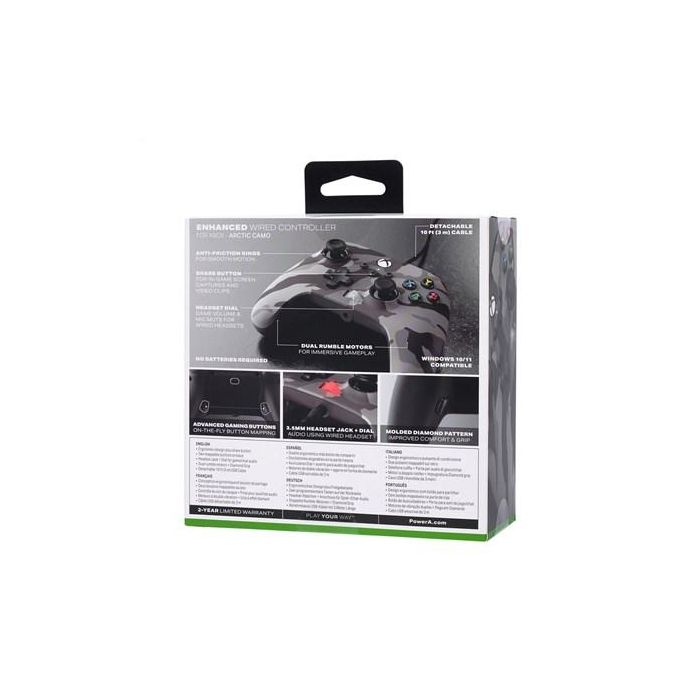 Power A 1525943-01 Mando con Cable Enhanced para Xbox Series X|S, Xbox One, Windows 10/11 - Diseño Arctic Camo 10 Power A 1525943-01 Mando con Cable Enhanced para Xbox Series X|S, Xbox One, Windows 10/11 - Diseño Arctic Camo 10