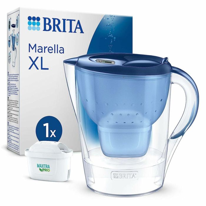 Brita Marella Bleue XL Jarra con Filtro (3.5L) Incluye 1 Cartucho Maxtra Pro All-1 3