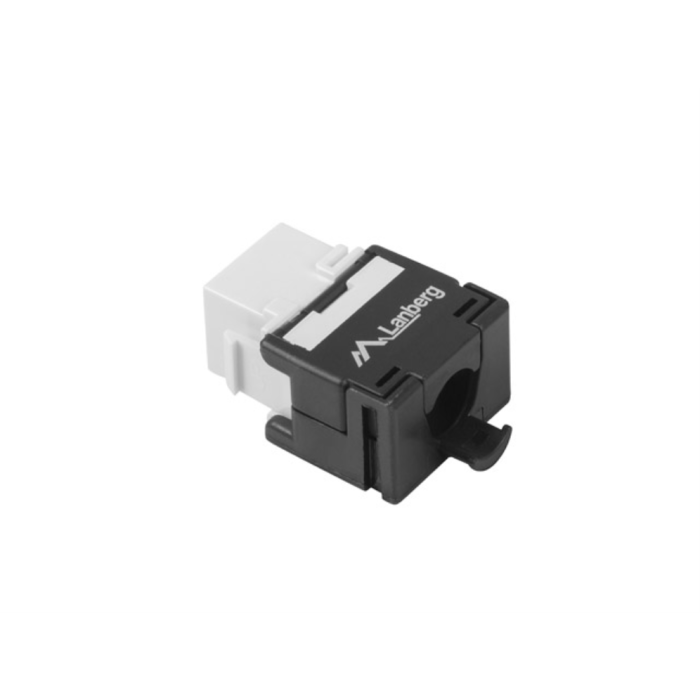 Lanberg Conector Keystone Cat 5E UTP RJ45 Sin Herramientas Blanco/Negro