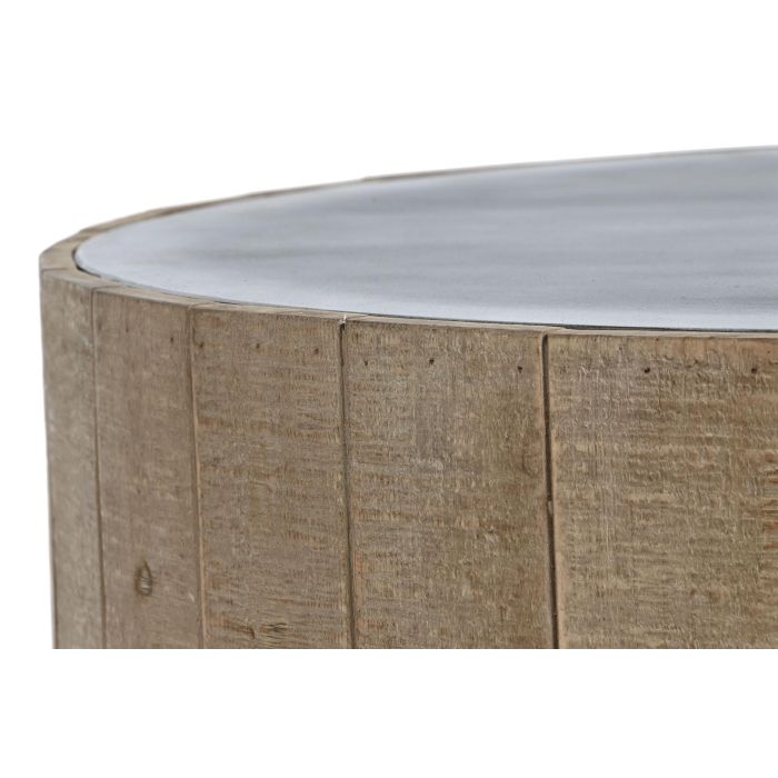 Mesa de Centro Home ESPRIT Abeto Madera MDF 90 x 90 x 30 cm 3