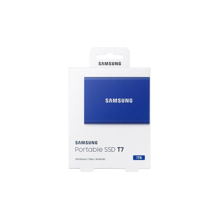 Samsung MU-PC1T0H/WW Disco SSD Portátil T7 Touch 1TB USB 3.2 Gen2 NVMe 1050MB/s Lectura Azul Compacto y Resistente a Caídas 7 Samsung MU-PC1T0H/WW Disco SSD Portátil T7 Touch 1TB USB 3.2 Gen2 NVMe 1050MB/s Lectura Azul Compacto y Resistente a Caídas 7