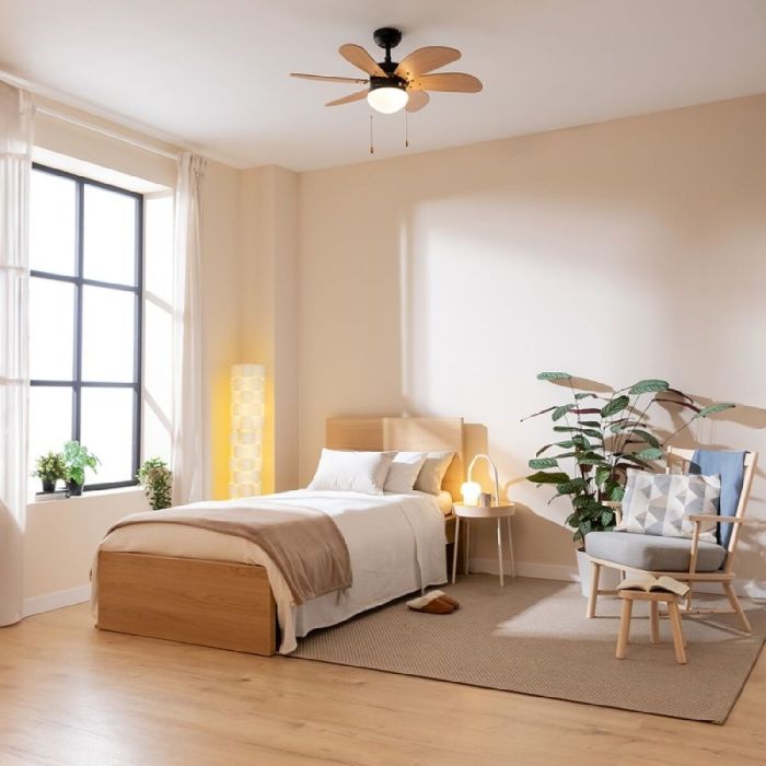 Ventilador de Techo con Luz Cecotec EnergySilence Aero 360 Negro Madera 50 W 3