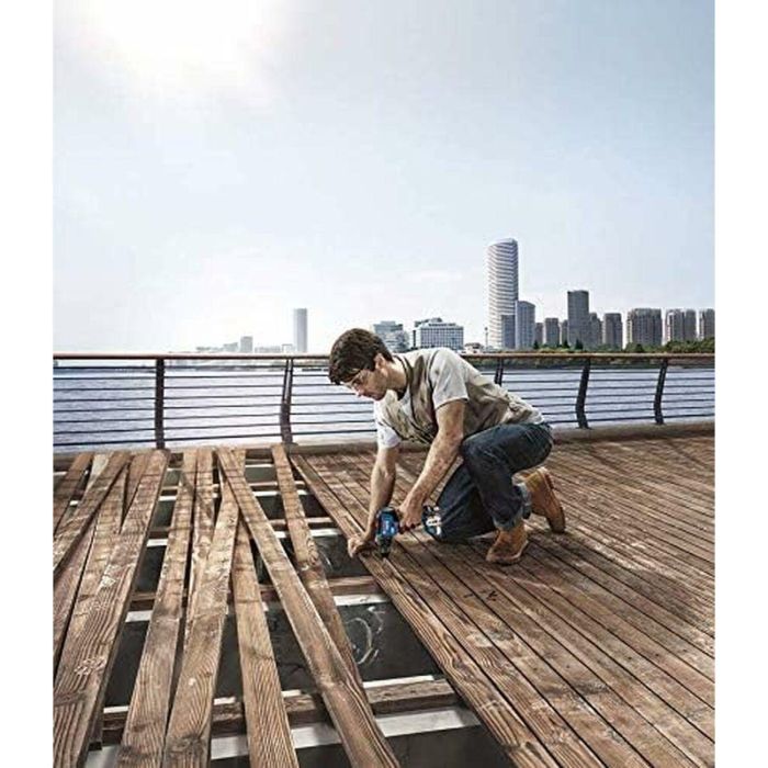 Bosch Professional Kit Combo 2 Herramientas 18V: Atornillador de Impacto GDX 18V-200, Taladro GSR 18V-55, 2 Baterías 4.0Ah y Cargador 4