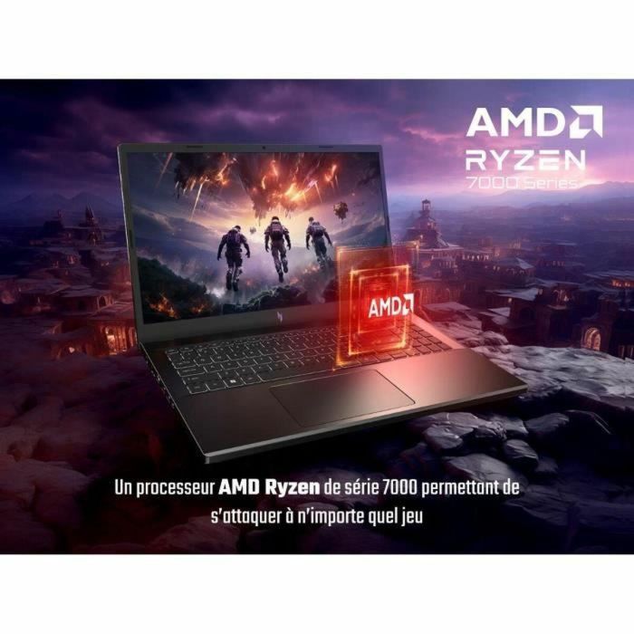 Acer ANV15-41-R85W Portátil Gaming Nitro V 15, 15.6" FHD 144Hz IPS, Ryzen 5 7535HS, 16GB RAM, 512GB SSD, RTX 4050, Sin Windows 3 Acer ANV15-41-R85W Portátil Gaming Nitro V 15, 15.6" FHD 144Hz IPS, Ryzen 5 7535HS, 16GB RAM, 512GB SSD, RTX 4050, Sin Windows 3