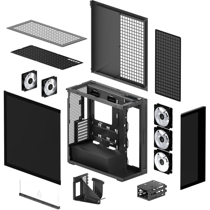 Arctic Xtender (Black) mirrow black window with GPU vertical mount 7 Arctic Xtender (Black) mirrow black window with GPU vertical mount 7