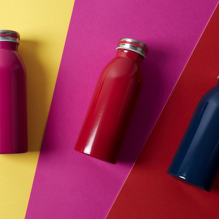 Cook Concept Termo Botella 450 Ml Rojo Acero Inoxidable Doble Pared Caliente 6h Frío 18h 3