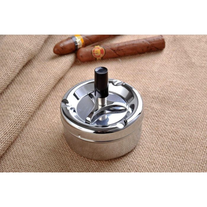 Inde Cenicero Acero Push 9 cm 3