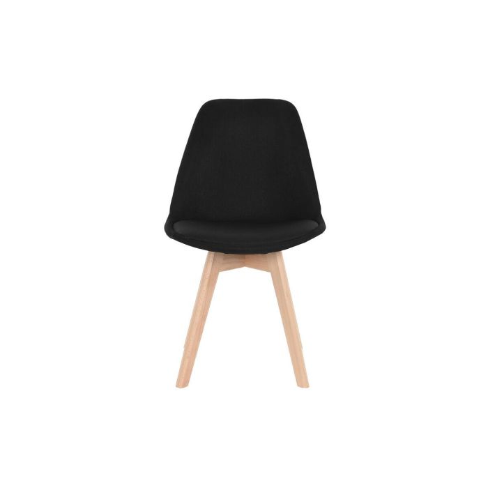 Silla Scandi DKD Home Decor Negro 56 x 83 x 48 cm 3 Silla Scandi DKD Home Decor Negro 56 x 83 x 48 cm 3