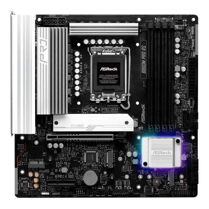 ASRock B860M Pro RS Placa Base mATX HDMI/DP DDR5 para PC Intel LGA 1851 1